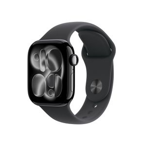 Apple Watch Series 11 GPS 42mm Jet Black Aluminum Case with Black Sport Band - S/M Product Image