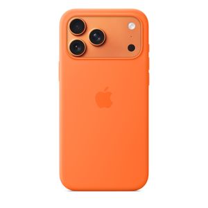 iPhone 17 Pro Max Silicone Case with MagSafe – Orange Product Image