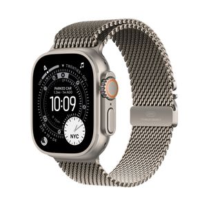 Apple Watch Ultra 3 GPS + Cellular 49mm Natural Titanium Case with Natural Titanium Milanese Loop - Medium Product Image