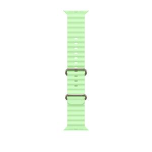 49mm Neon Green Ocean Band - Natural Titanium Finish Product Image