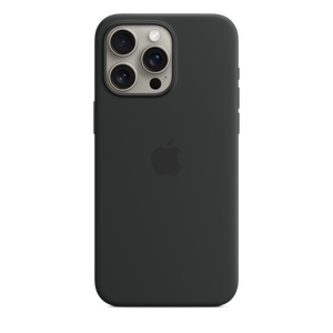 iPhone 15 Pro Max Silicone Case with MagSafe - Black Product Image