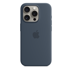 iPhone 15 Pro Silicone Case with MagSafe - Storm Blue Product Image