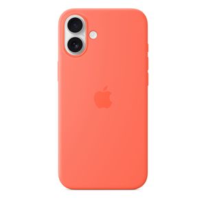 iPhone 16 Plus Silicone Case with MagSafe – Tangerine Product Image