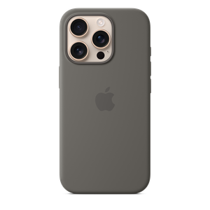 iPhone 16 Pro Silicone Case with MagSafe - Stone Gray Product Image