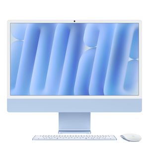 24-inch iMac with Retina 4.5K display: Apple M4 chip with 10-core CPU and 10-core GPU, 256GB SSD - Blue Product Image