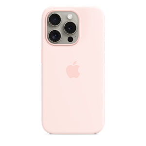 iPhone 15 Pro Silicone Case with MagSafe - Light Pink Product Image