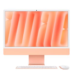 24-inch iMac with Retina 4.5K display: Apple M4 chip with 10-core CPU and 10-core GPU, 256GB SSD - Orange Product Image