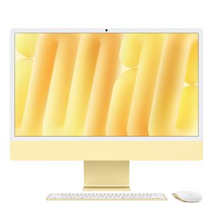 24-inch iMac with Retina 4.5K display: Apple M4 chip with 10-core CPU and 10-core GPU, 256GB SSD - Yellow Product Image