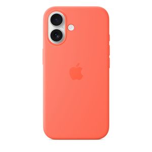 iPhone 16 Silicone Case with MagSafe – Tangerine Product Image