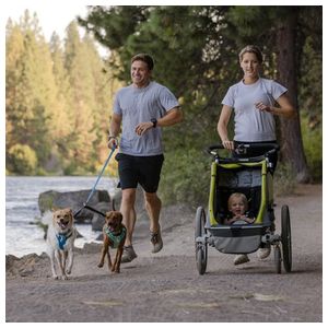 Double Track Dog Leash Coupler Basalt Gray Product Image