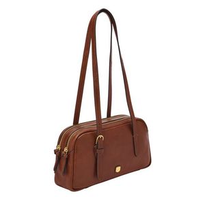 Danni Leather Shoulder Bag, Brown Product Image