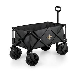 Adventure Wagon Elite All-Terrain Portable Utility Wagon -New Orleans Saints Dark Gray Product Image