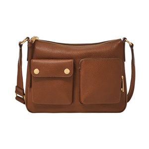 Maysen Leather Crossbody Bag Brown Product Image