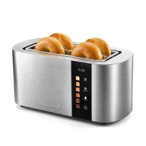 4 Slice Motorized Digital Toaster Stainless Steel Product Image