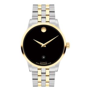 Mens Museum Classic Automatic Two-Tone Stainless Steel Watch Black Dial Product Image