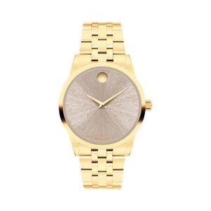 Ladies Museum Classic Automatic Gold-Tone Stainless Steel Watch Warm Gray Dial Product Image