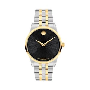 Ladies Museum Classic Automatic Two-Tone Stainless Steel Watch Black Dial Product Image