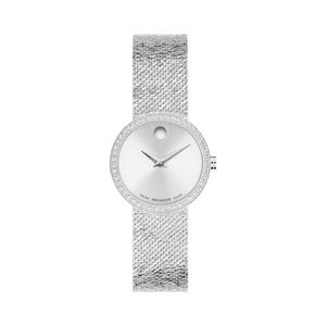 Ladies Museum Velura Silver-Tone Stainless Steel Milanese Watch Silver Dial Product Image