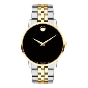 Mens Museum Classic Two-Tone Stainless Steel Watch Black Dial Product Image