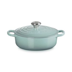 3.5qt Signature Cast Iron Round Wide Dutch Oven Sea Salt Product Image
