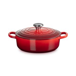 3.5qt Signature Cast Iron Round Wide Dutch Oven Cerise Product Image