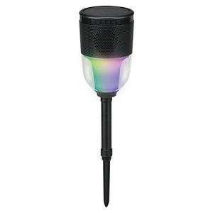 GardenLite Waterproof Bluetooth Speaker w/ Removable Stake & LED Lights Product Image