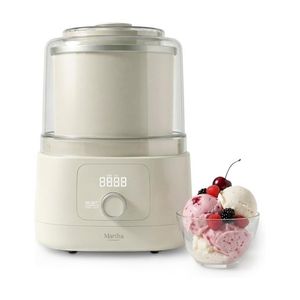 2qt Double Insulated Ice Cream Freezer Bowl Linen Cream Product Image