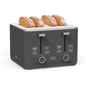 Classic 4 Slice Toaster Caviar Gray Product Image