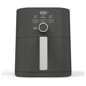 6qt Slim Air Fryer Caviar Gray Product Image