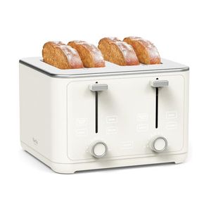 Classic 4 Slice Toaster Linen Cream Product Image