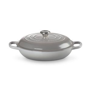 3.5qt Signature Cast Iron Braiser French Gray Product Image