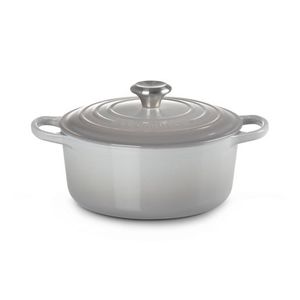 4.5qt Signature Cast Iron Round Dutch Oven French Gray Product Image