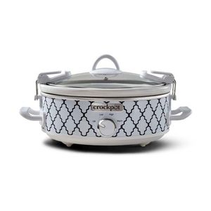 Manual 2.5qt Casserole Crock Slow Cooker Blue & White Product Image