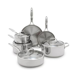 Valencia Pro Stainless Steel Uncoated 10pc Cookware Set Product Image