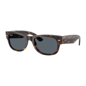 Ray-Ban Mega Wayfarer II Sunglasses Blue Blue Polished Havana Product Image