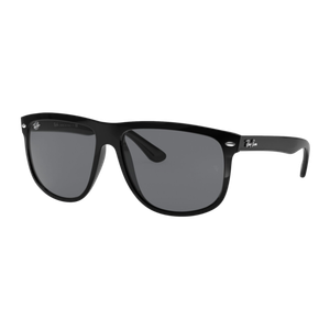 Ray-Ban Boyfriend Sunglasses Grey Grey Polished Black Product Image