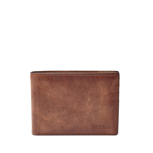 Fossil Derrick Front Pocket Bifold Brown Product Image
