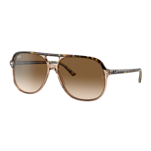 Ray-Ban Bill Sunglasses Light Brown Gradient Polished Havana-Transparent Brown/Brown Gradient Polished Havana on Transparent Brown Product Image