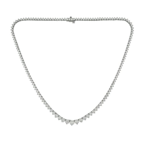 Antwerp Sterling Silver Cubic Zirconia Tennis Necklace Product Image