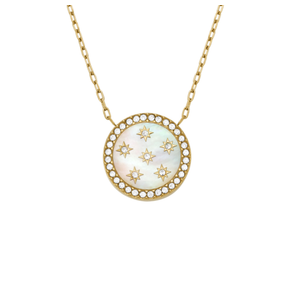 Fossil Merrit Northlight Gold-Tone Stainless Steel Pendant Necklace Product Image