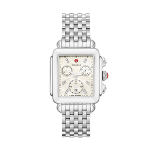 Michele Deco Diamond Stainless Steel Watch Product Image