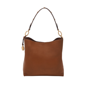 Fossil Jessie Leather Bucket Shoulder Bag Medium Brown Product Image