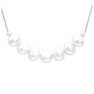 Antwerp Sterling Silver Seven Pearl Necklace Product Image