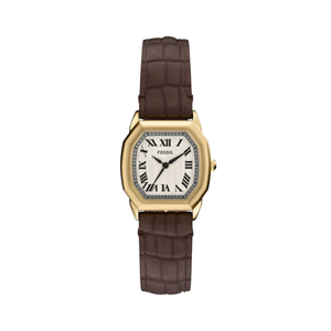 Fossil Women's Harlow Three-Hand Brown Croco Leather Watch Product Image