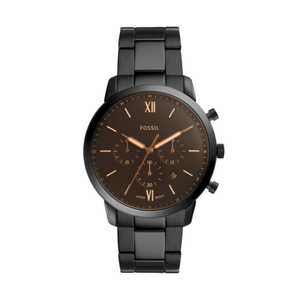 Fossil Men's Neutra Chronograph Black Stainless Steel Watch Product Image