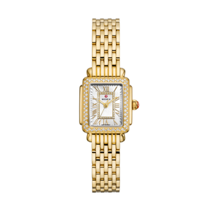 Michele Deco Madison Mini Diamond 18K Gold-Plated Watch Product Image