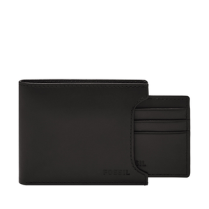 Fossil Derrick Leather RFID Sliding 2-in-1 Wallet Black Product Image