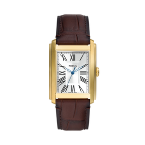 Fossil Men's Carraway Three-Hand Brown Croco Leather Watch Product Image