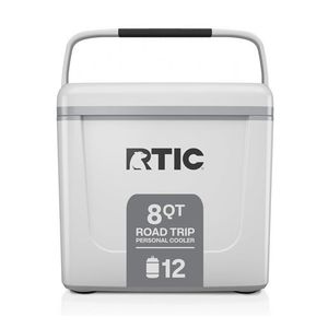8qt Road Trip Personal Hard Cooler White & Gray Product Image