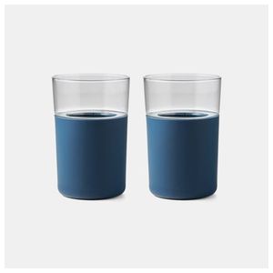 2pc Freezable Beer Glass Set Slate Product Image